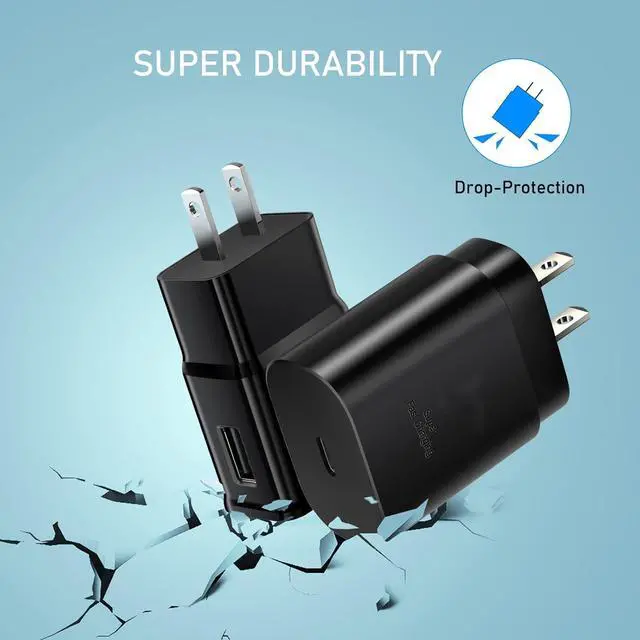 Alt view image 4 of 7 - USB C Fast Charging Block, Bulk Pack 25W PD Charger with Type C Charger Adapter Compatible with Samsung Galaxy S22Ultra/S22+/S22/S21/S21Ultra/S20/Note20/10,iPhone 15/14/13 Pro Max/Mini/XS/XR/X, iPad