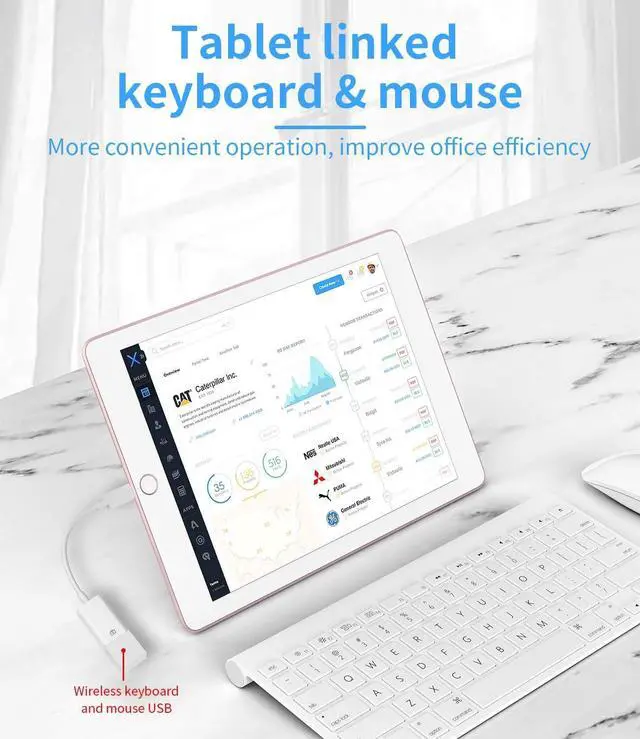 Alt view image 7 of 7 - iPhone OTG Adapter(2Pack)lightning male to USB Female Converter Data Sync dongle for 14 13 12 11 pro max 7 8 plus ipad Camera Card Reader USB Flash Drive Mouse Keyboard Hub MIDI Piano Connector U Disk