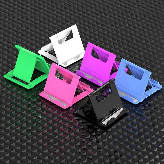 Alt view image 5 of 7 - YENIE 6PACK Desktop Cell Phone Stand Holder, Portable Universal Desk Stand for All Mobile Smart Phone Tablet Display, Welcome to consult