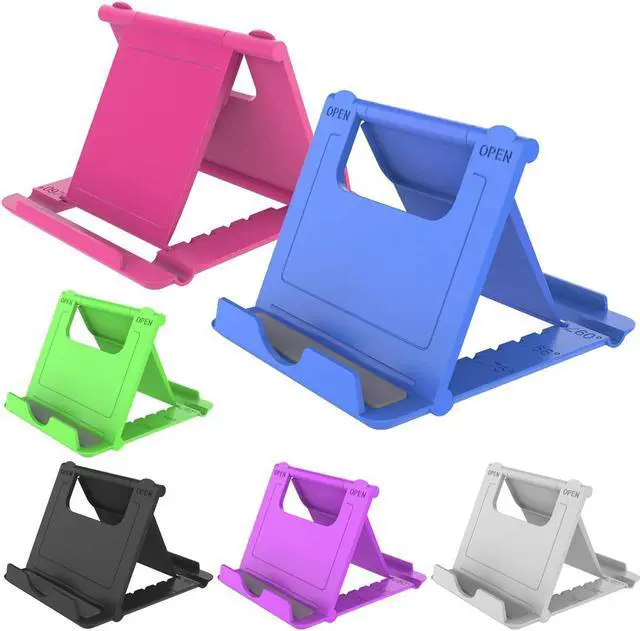 Main image of YENIE 6PACK Desktop Cell Phone Stand Holder, Portable Universal Desk Stand for All Mobile Smart Phone Tablet Display, Welcome to consult