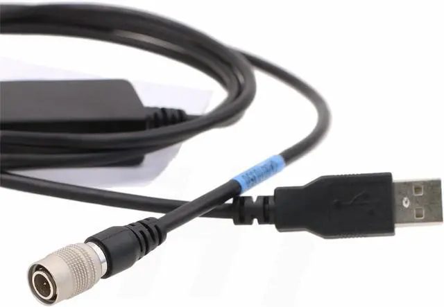Alt view image 3 of 4 - Hirose 4 Pin Data Cable to USB Computer PC for Trimble 5600 Geodimeter