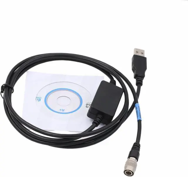Alt view image 2 of 4 - Hirose 4 Pin Data Cable to USB Computer PC for Trimble 5600 Geodimeter