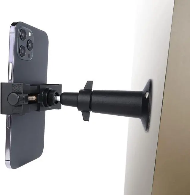 Alt view image 5 of 7 - iTODOS Wall Mount Phone Holder Bracket with 360°Adjustable Mount for iPhone/Nexus/LG Smart Phones and GPS Navigator,Compatible with 3.5~6.5inch Width