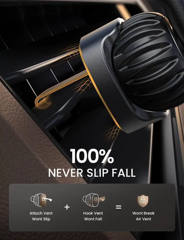 Alt view image 7 of 7 - LISEN Phone Holder Car for Vent [Enjoy Never Blocking] Car Phone Holder Mount for Car [Easily Install] Cell Phone Holder for Car [2 Mounting Options] Compatible for iPhone 14 13 Pro Max Plus All