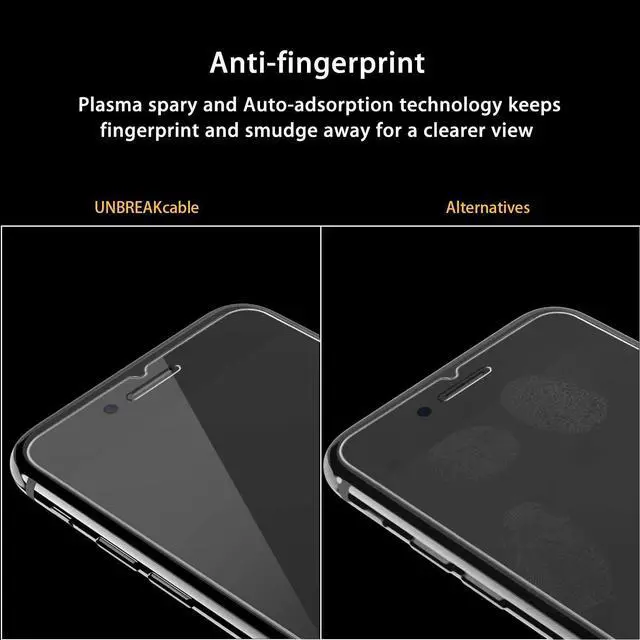 Alt view image 5 of 7 - UNBREAKcable Screen Protector for iPhone SE 2022/SE 2020, iPhone 8/7 [2-Pack] - [Easy Installation Frame] [Double Hardness] [Bubble Free] Tempered Glass Screen Protector for iPhone SE/8/7-4.7 Inch