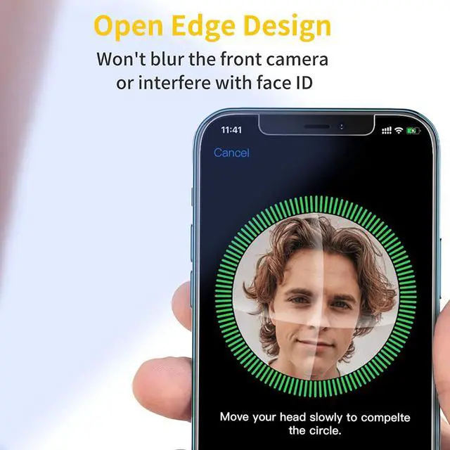 Alt view image 7 of 7 - UNBREAKcable 3-Pack Screen Protector for iPhone 12 Pro Max, Double Shatterproof Tempered Glass [Easy Installation] [9H Hardness] [99.99% HD Clear] [Case Friendly] for iPhone 6.7 inch