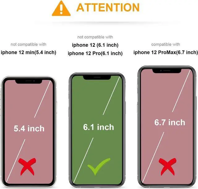 Alt view image 2 of 7 - KIHUWEY Compatible with iPhone 12 Compatible with iPhone 12 Pro Case Wallet with Credit Card Holder, Premium Leather Magnetic Clasp Kickstand Heavy Duty Protective Cover 6.1 inch(Black)