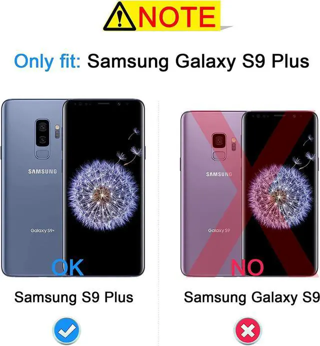 Alt view image 2 of 7 - 2-PACKCoolpow Designed for Samsung Galaxy S9 Plus Screen Protector, Case Friendly, Anti-Bubble, 3D Curved Coverage, Samsung S9 Plus Screen Protector Tempered Glass Cell Phone Film.NOTE:Not for S9
