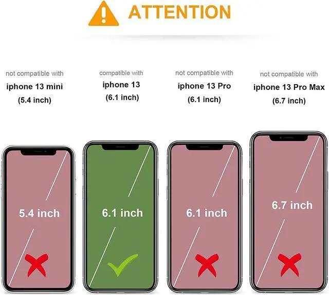 Alt view image 2 of 7 - KIHUWEY Compatible with iPhone 13 Case Wallet with Credit Card Holder, Premium Leather Magnetic Clasp Kickstand Heavy Duty Protective Cover for iPhone 13 6.1 inch (Pink)