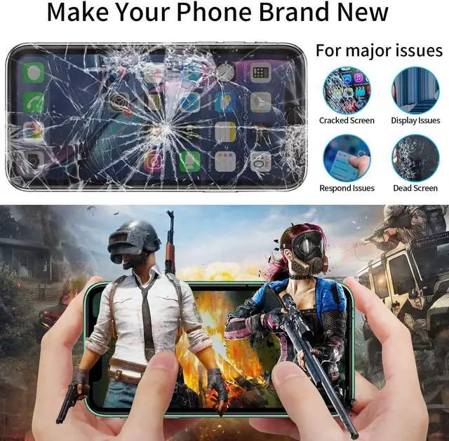 Alt view image 6 of 6 - for iPhone XR Screen Replacement 6.1 inch Touch Screen LCD Display Digitizer iPhone Xr Frame Assembly Repair Tool and Adhesive Strips Compatible with Model A1984, A2105, A2106, A2108