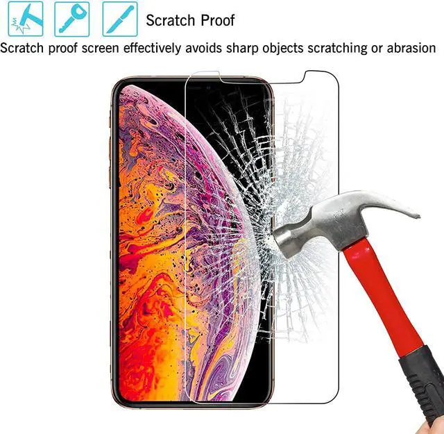 Alt view image 5 of 7 - Ailun for Apple iPhone 11 Pro/iPhone Xs/iPhone X Screen Protector,3 Pack, 5.8 Inch Display, Tempered Glass 2.5D Edge Work Most Case [NOT for iPhone 11 6.1 inch]