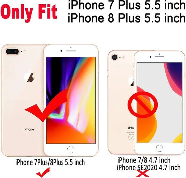 Alt view image 2 of 7 - Qokey Case for iPhone 8 Plus/ 7 Plus 5.5 inch, Cute Crystal Clear Flower Cover for Women Girls 360 Degree Rotating Ring Stand Kickstand Soft TPU Shockproof, Pink Floral