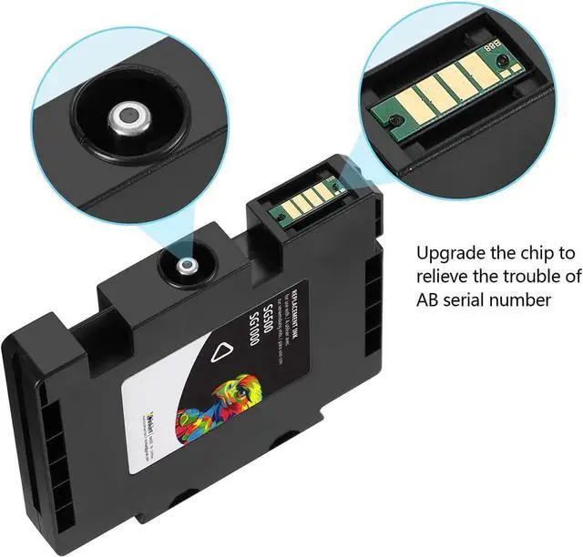 Alt view image 6 of 6 - Xcinkjet New Sublimation Ink Cartridge Compatible with Sawgrass Virtuoso SG500 SG1000 Printers(1 Black, 1 Cyan, 1 Magenta, 1 Yellow, 4-Pack)