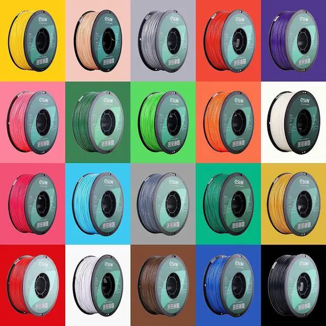 Alt view image 6 of 7 - eSUN 1.75mm Black ABS+ 3D Printer Filament 1kg Spool (2.2lbs), Black