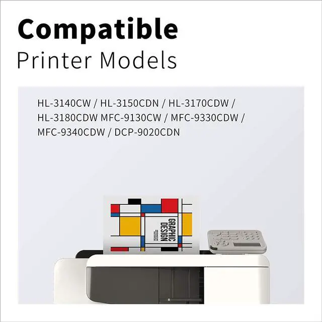 Alt view image 3 of 7 - LemeroUexpect Compatible Toner Cartridge Replacement for Brother TN221 TN225 Toner Cartridge for HL-3170CDW HL-3140CW HL-3180CDW MFC-9130CW MFC-9340CDW MFC-9330CDW (Black Cyan Magenta Yellow, 5P)
