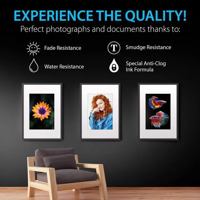 Alt view image 7 of 7 - Smart Ink Compatible Ink Cartridge Replacement  970 XL 971 XL 970XL 971XL Filled with Kodak Ink (Black & Cyan/Magenta/Yellow 4 Pack) to use with Officejet Pro X451dn X476dn MFP X576dw X476dw