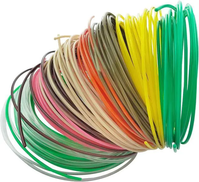 Main image of 3D Pen Filament Refills,10-in-1 Multi-Color 1.75mm PLA 3D Printer Pen Filament Bundle,Total Length 164Ft (PLA-3d Pen Filament)