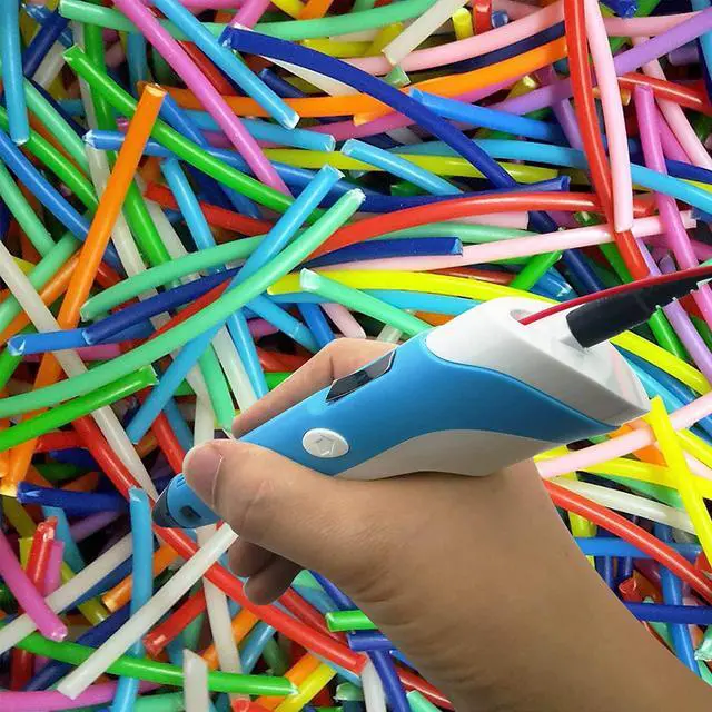 Alt view image 7 of 7 - 3D Pen Filament Refills,10-in-1 Multi-Color 1.75mm PLA 3D Printer Pen Filament Bundle,Total Length 164Ft (PLA-3d Pen Filament)