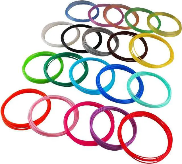 Alt view image 4 of 6 - 3D Pen PLA Filament Refills, 20 Colors, 20 Feet Each Color, Total 400 Feet by TTYT3D, Support for All 1.75mm 3D Printer and 3D Pen, Not Fit for 3Doodler Pen