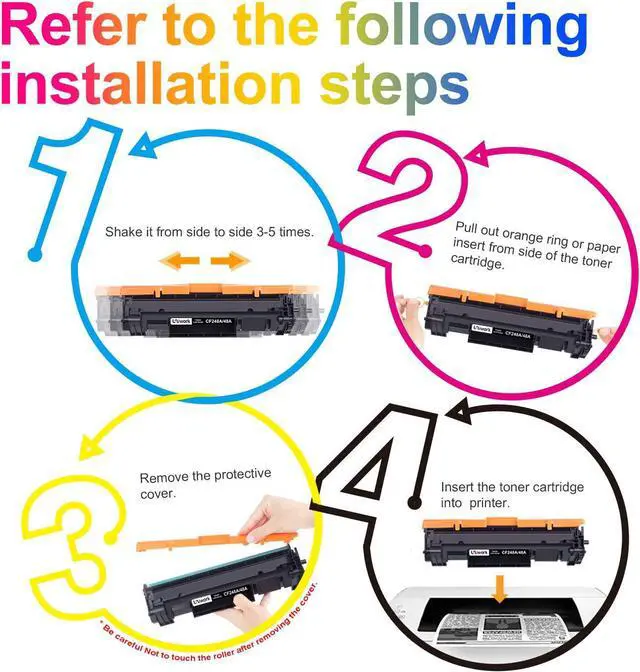 Alt view image 5 of 6 - Uniwork Compatible 48A Toner Cartridge Replacement  48A Toner Cartridge Black CF248A Compatible with Laserjet Pro MFP M15w M29w M28w M30w M31w M16w Printer Toner, 2 Pack