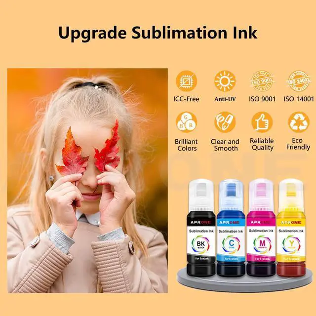 Alt view image 5 of 7 - Autofill Syringe-Free Sublimation Ink  EcoTank ET-4800 ET-2850 ET-2800 ET-2803 ET-2760 ET-2720 ET-2400 ET-3850 ET-2750 ET-4700 ET-4760 ET-5800 ET-15000 (Anti-UV/ICC Free)