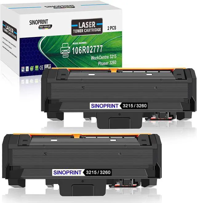 Main image of SINOPRINT Compatible Toner Cartridge Replacement for Xerox 106R02777 Phaser 3260 3260DI 3260DNI 3052 WorkCentre 3215 3215NI 3225 3225DNI - (Black, 2-Pack)