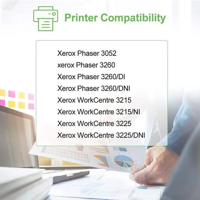 Alt view image 2 of 7 - SINOPRINT Compatible Toner Cartridge Replacement for Xerox 106R02777 Phaser 3260 3260DI 3260DNI 3052 WorkCentre 3215 3215NI 3225 3225DNI - (Black, 2-Pack)