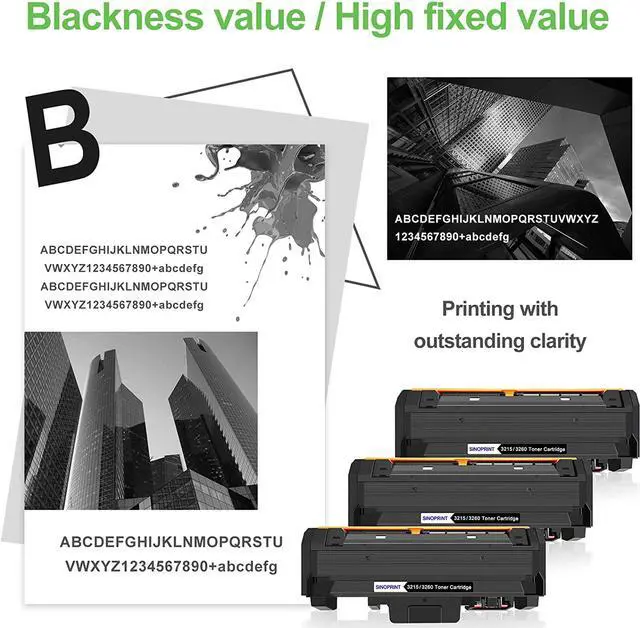 Alt view image 6 of 7 - SINOPRINT Compatible Toner Cartridge Replacement for Xerox 106R02777 Phaser 3260 3260DI 3260DNI 3052 WorkCentre 3215 3215NI 3225 3225DNI - (Black, 2-Pack)