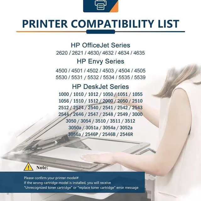 Alt view image 2 of 6 - Ankink 61XL Ink Cartridge Black Color Combo Pack Replacement  Ink 61 HP61 XL HP61XL for Envy 4500 5530 4502 5535 5534 OfficeJet 4630 4635 DeskJet 2540 1000 1010 1055 1510 3050 3510 Printer