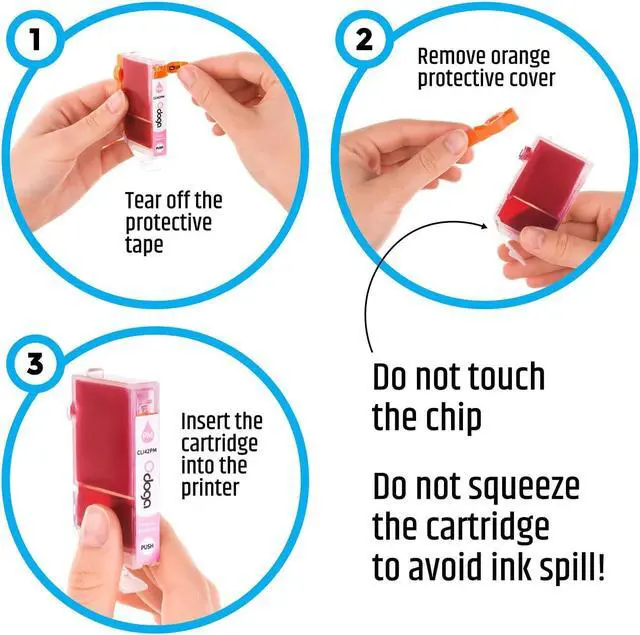 Alt view image 4 of 5 - Odoga 8 Pack CLI-42 Compatible Ink Cartridge Replacement for Canon Pixma Pro-100 [1 Black, 1 Cyan, 1 Magenta, 1 Yellow, 1 P Cyan, 1 P Magenta, 1 Gray, 1 Light Gray] - High Yield Combo Pack