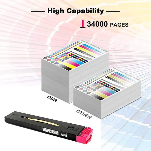 Alt view image 3 of 7 - Ennovor Remanufactured Toner Cartridge Replacement for Xerox Color C60 C70 006R01657 Magenta Toner 34000 Pages-1 Pack