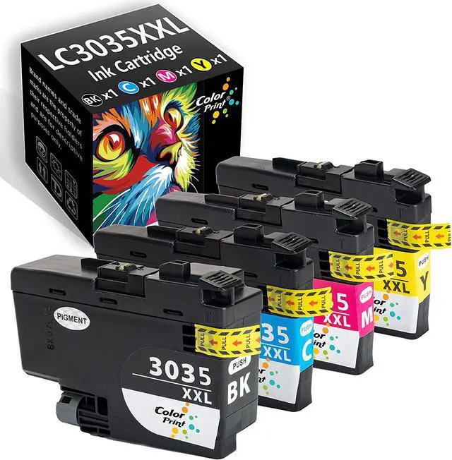 Main image of (4-Pack, BK, C, M, Y) ColorPrint Compatible Ink Cartridge Replacement for Brother LC3035 XXL LC3035XXL LC-3035XXL LC3033 Work with MFC-J995DW MFC-J995DWXL MFC-J815DW MFC-J805DW MFC-J805DWXL Printer