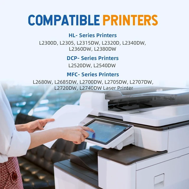 Alt view image 2 of 6 - Skydo TN660 High Yield Black Toner Cartridge Replacement for Brother TN 660 Toner to use with HL-L2300D HL-L2380DW HL-L2320D DCP-L2540DW HL-L2340DW HL-L2360DW MFC-L2720DW Printer (2 Black)