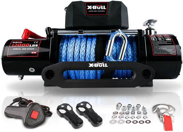 Alt view image 3 of 7 - 12000 lb Load Capacity , 12V Steel Cable Electric Winch, Waterproof,for Truck UTV, ATU,SUV, Car with Corded Control