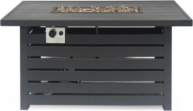 Alt view image 2 of 7 - RECTANGULAR IRON FIRE PIT - 30 000BTU