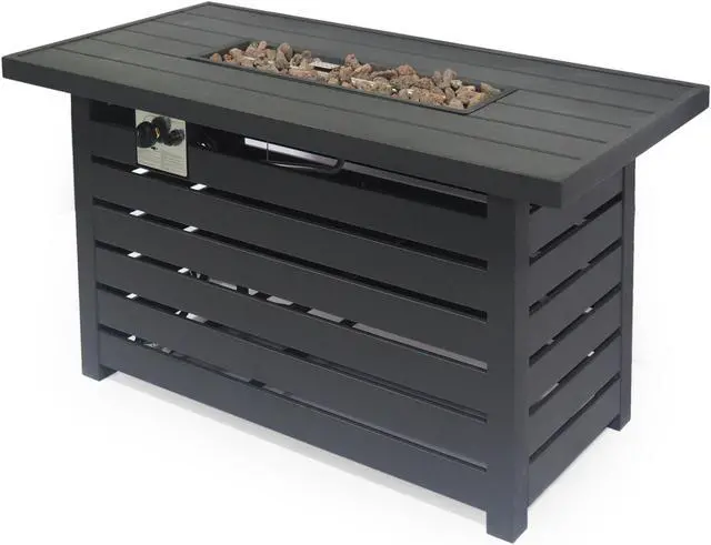 Alt view image 7 of 7 - RECTANGULAR IRON FIRE PIT - 30 000BTU