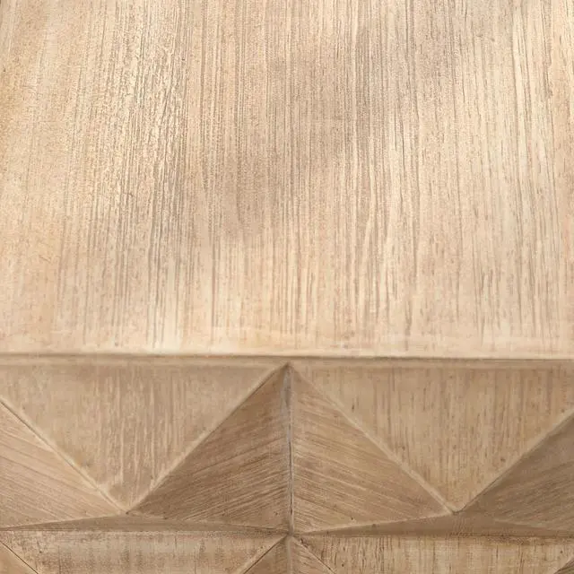 Alt view image 7 of 7 - 23.62"Height Three-dimensional Embossed  Pattern Design Retro Coffee Table Retro Furniture