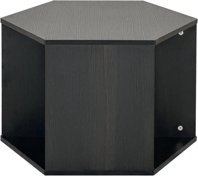 Alt view image 7 of 7 - 23.62'' Hexagonal Coffee Table Side Table Nightstand Burmese Sumac