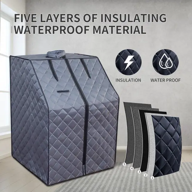 Alt view image 2 of 7 - Sojourner Portable Sauna for Home - Steam Sauna Tent, Personal Sauna - Sauna Heater, Tent, Chair, Remote Included for Home Sauna - Enjoy Your Own Personal Spa