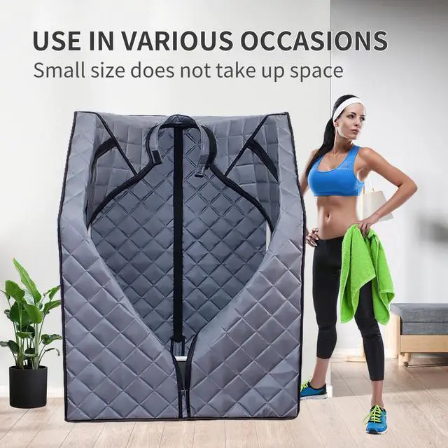 Alt view image 6 of 7 - Sojourner Portable Sauna for Home - Steam Sauna Tent, Personal Sauna - Sauna Heater, Tent, Chair, Remote Included for Home Sauna - Enjoy Your Own Personal Spa