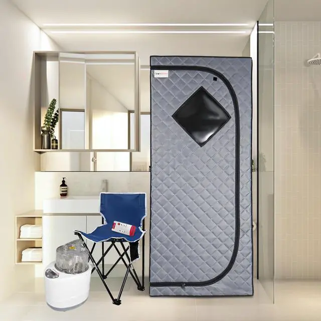 Alt view image 4 of 7 - Sojourner Portable Sauna for Home - Steam Sauna Tent, Personal Sauna - Sauna Heater, Tent, Chair, Remote Included for Home Sauna - Enjoy Your Own Personal Spa