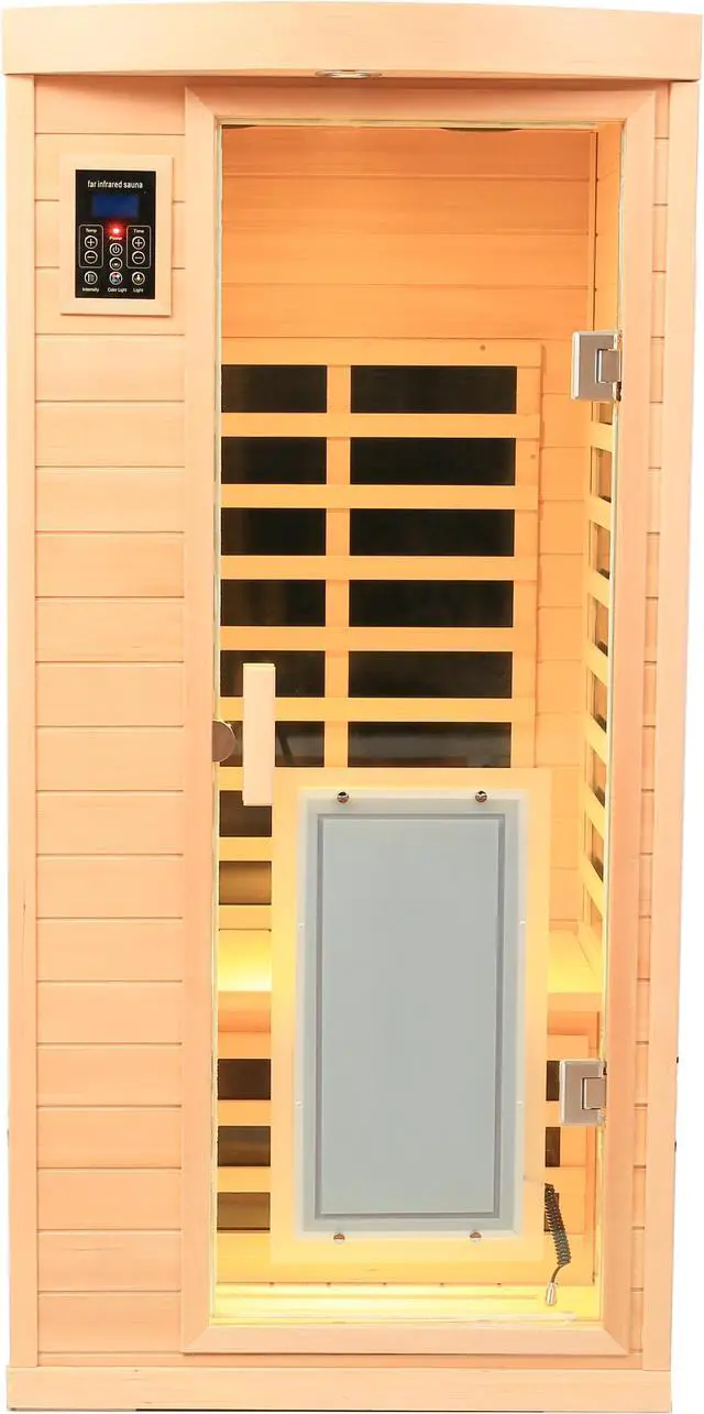 Alt view image 3 of 5 - One people Hemlock Far-infrared Indoor sauna room