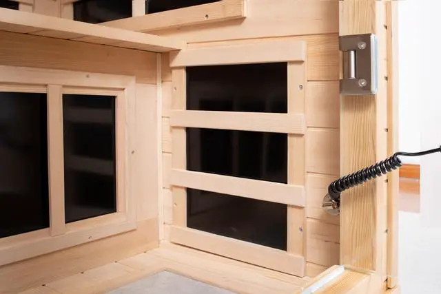 Alt view image 4 of 5 - One people Hemlock Far-infrared Indoor sauna room
