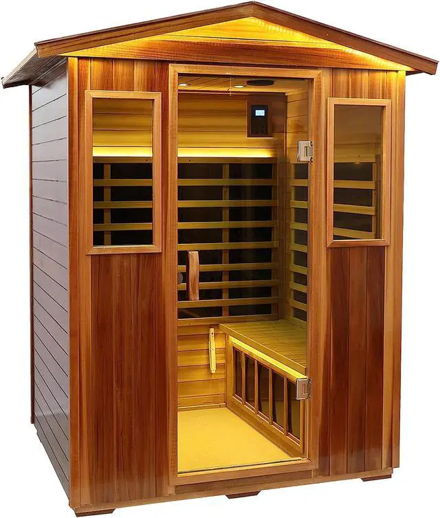 Alt view image 3 of 6 - Four-person far-infrared outdoor sauna-B