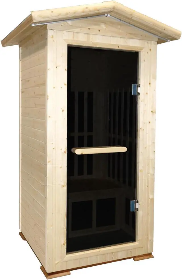 Alt view image 4 of 7 - Single person spruce far infrared sauna hair