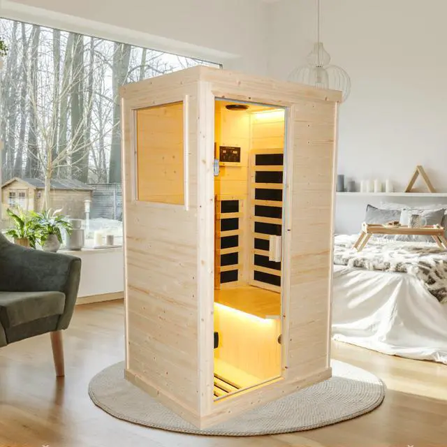 Main image of Single person spruce far infrared sauna hair