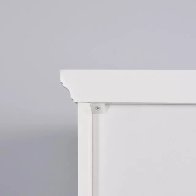 Alt view image 7 of 7 - Bathroom Floor Storage Cabinet with 2 Doors Living Room Wooden Cabinet with 6 Shelves 15.75 x 11.81 x 66.93 inch