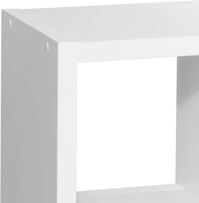 Alt view image 5 of 6 - Smart Cube 8-Cube Organizer Storage with Opened Back Shelves,2 X 4 Cube Bookcase Book Shleves for Home, Office (White)