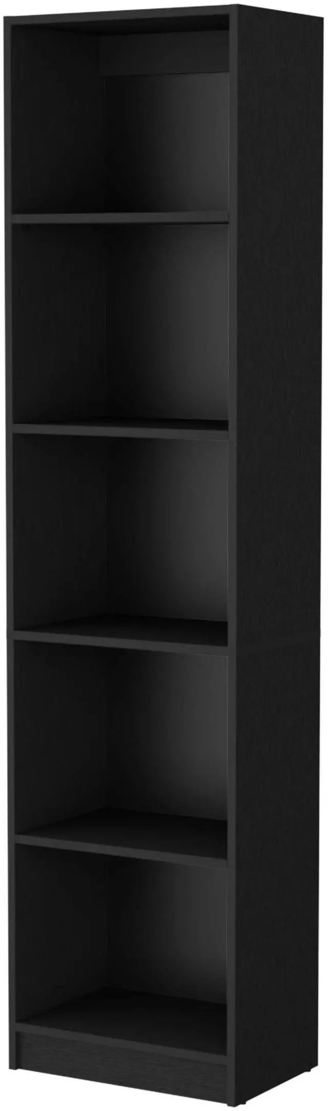 Alt view image 2 of 7 - Sutton Slim Bookcase with Modern 5-Shelf Design