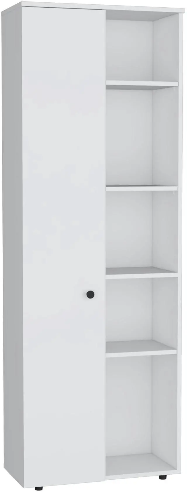 Alt view image 6 of 7 - Hoyt Kitchen Pantry Storage Cabinet With and Five Interior and Exterior Shelves
